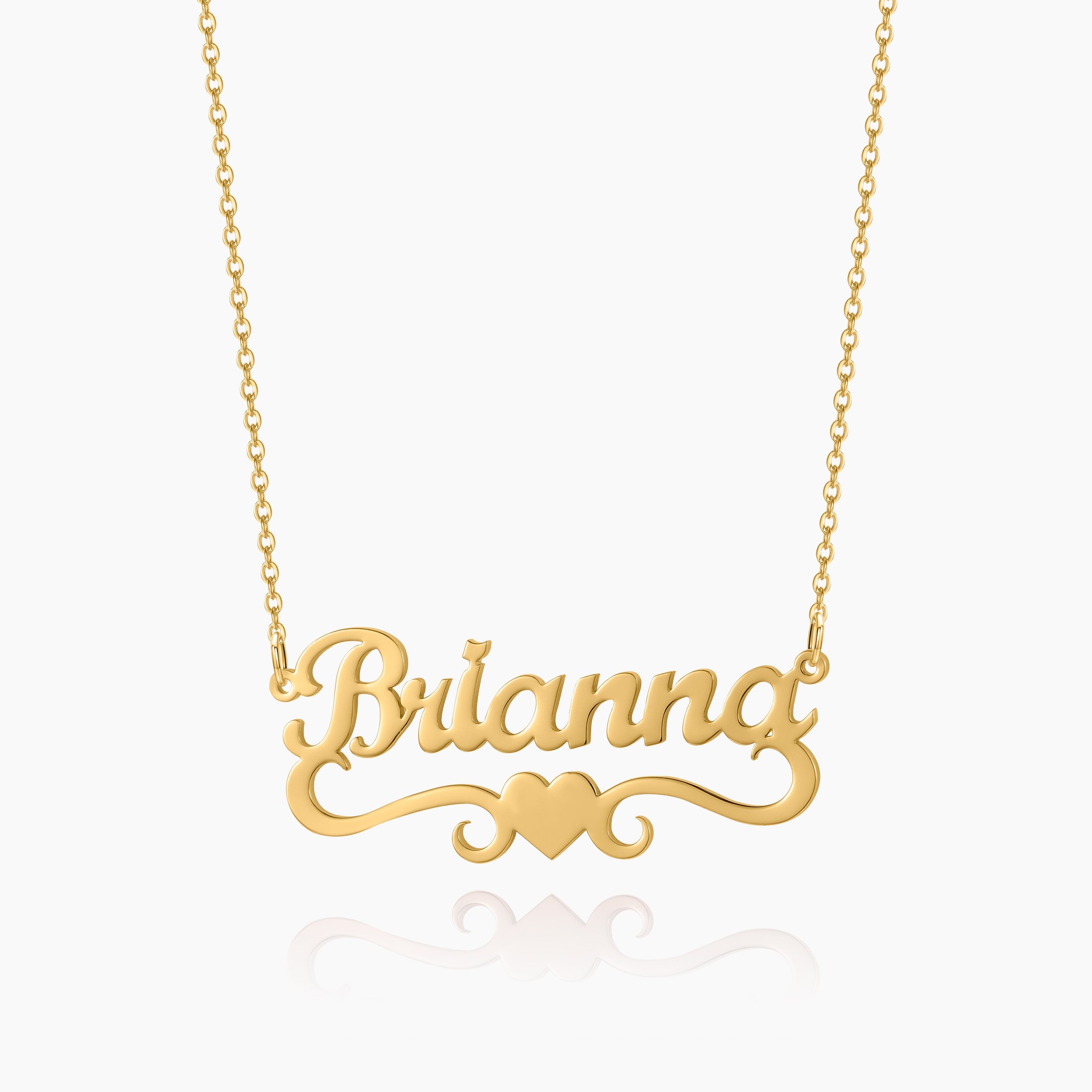Kids Love Heart Name Necklace