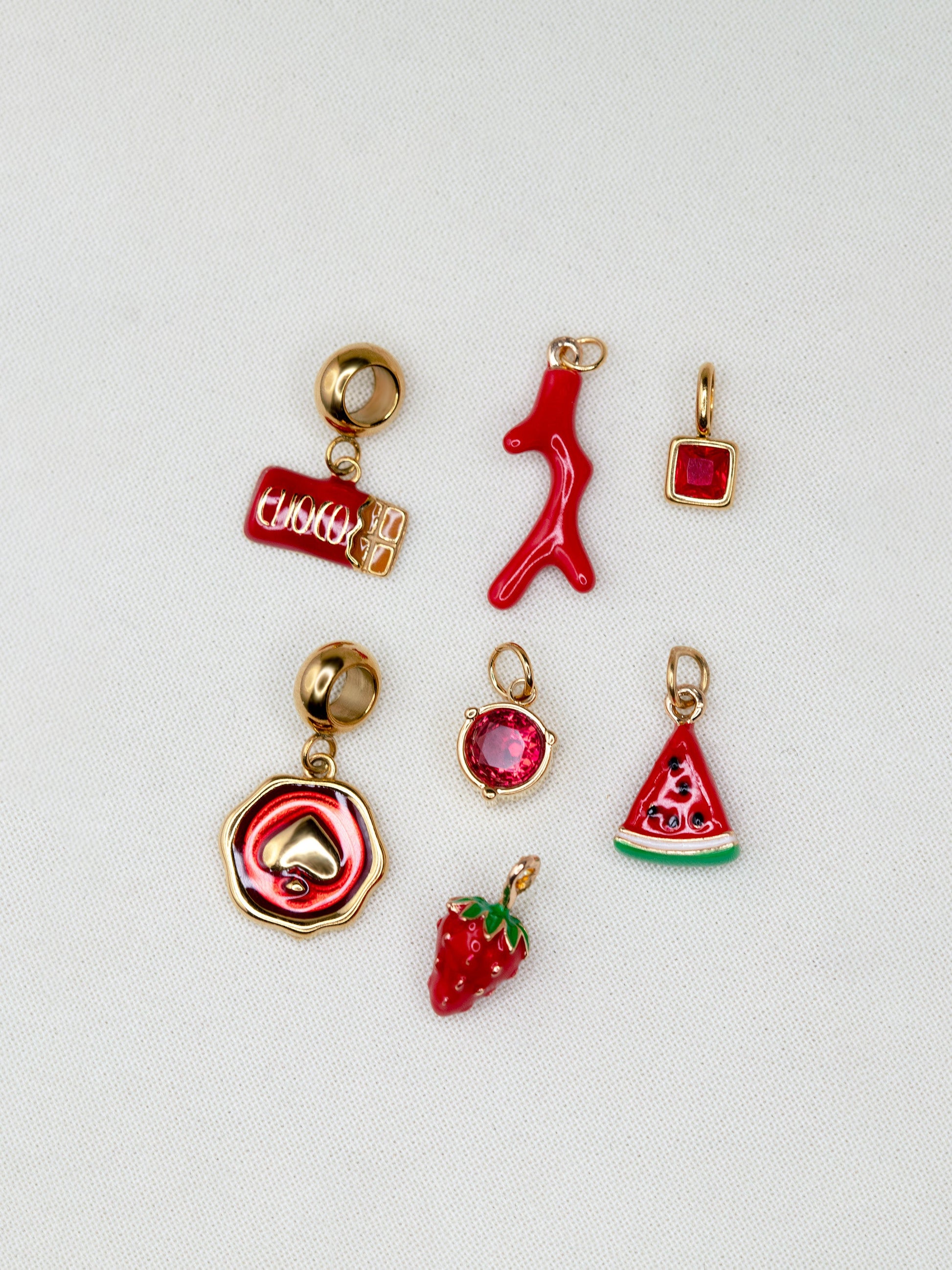 Square Birthstone Charm (Tiny)