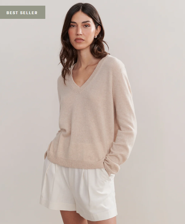 V-Neck Cashmere Sweater