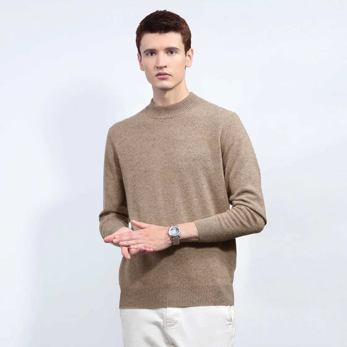 MALE CREWNECK CASHMERE SWEATER