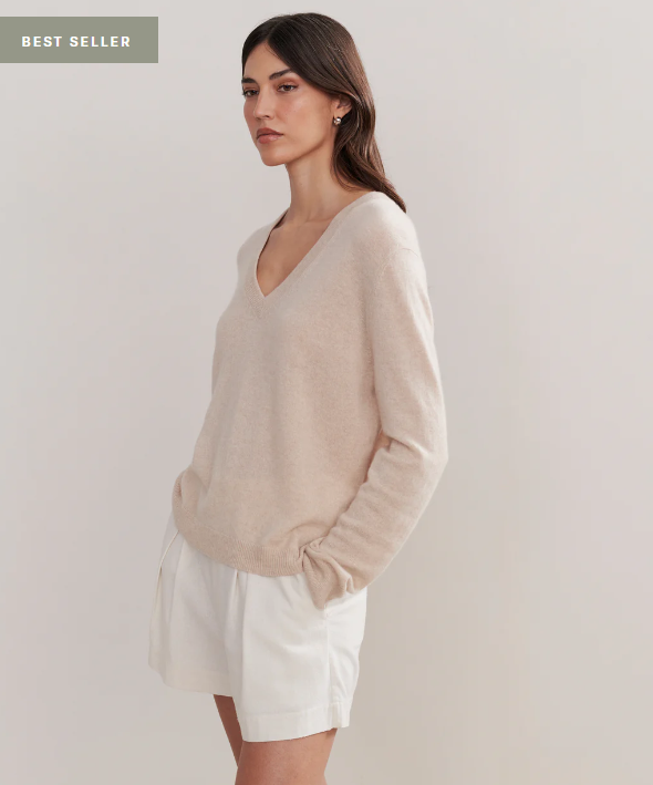 V-Neck Cashmere Sweater