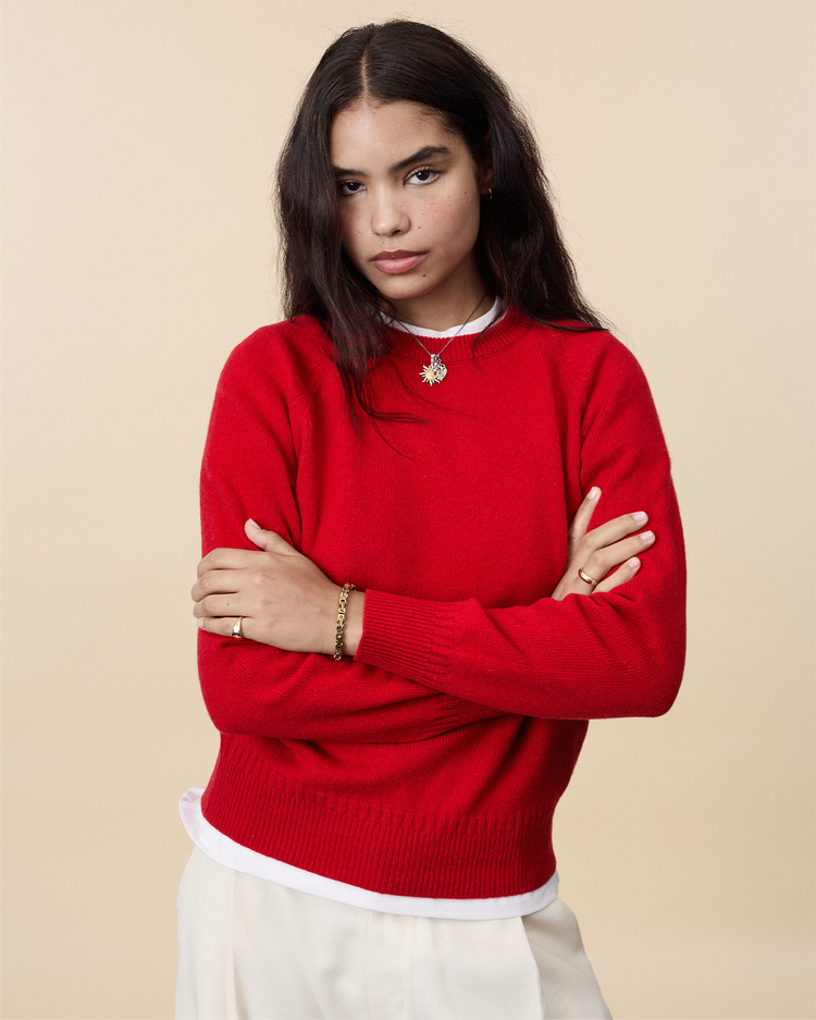 CREWNECK CASHMERE SWEATER