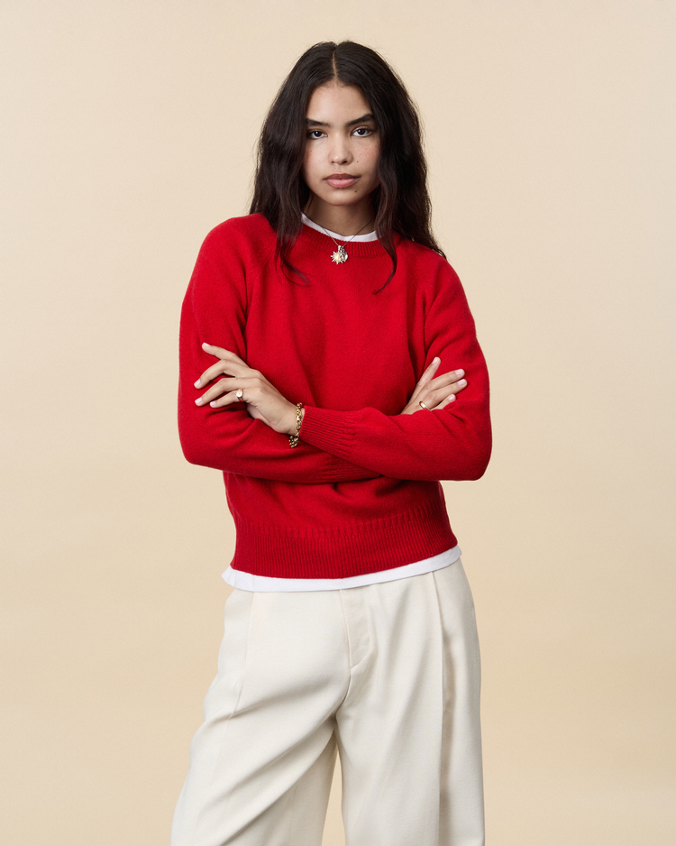 CREWNECK CASHMERE SWEATER