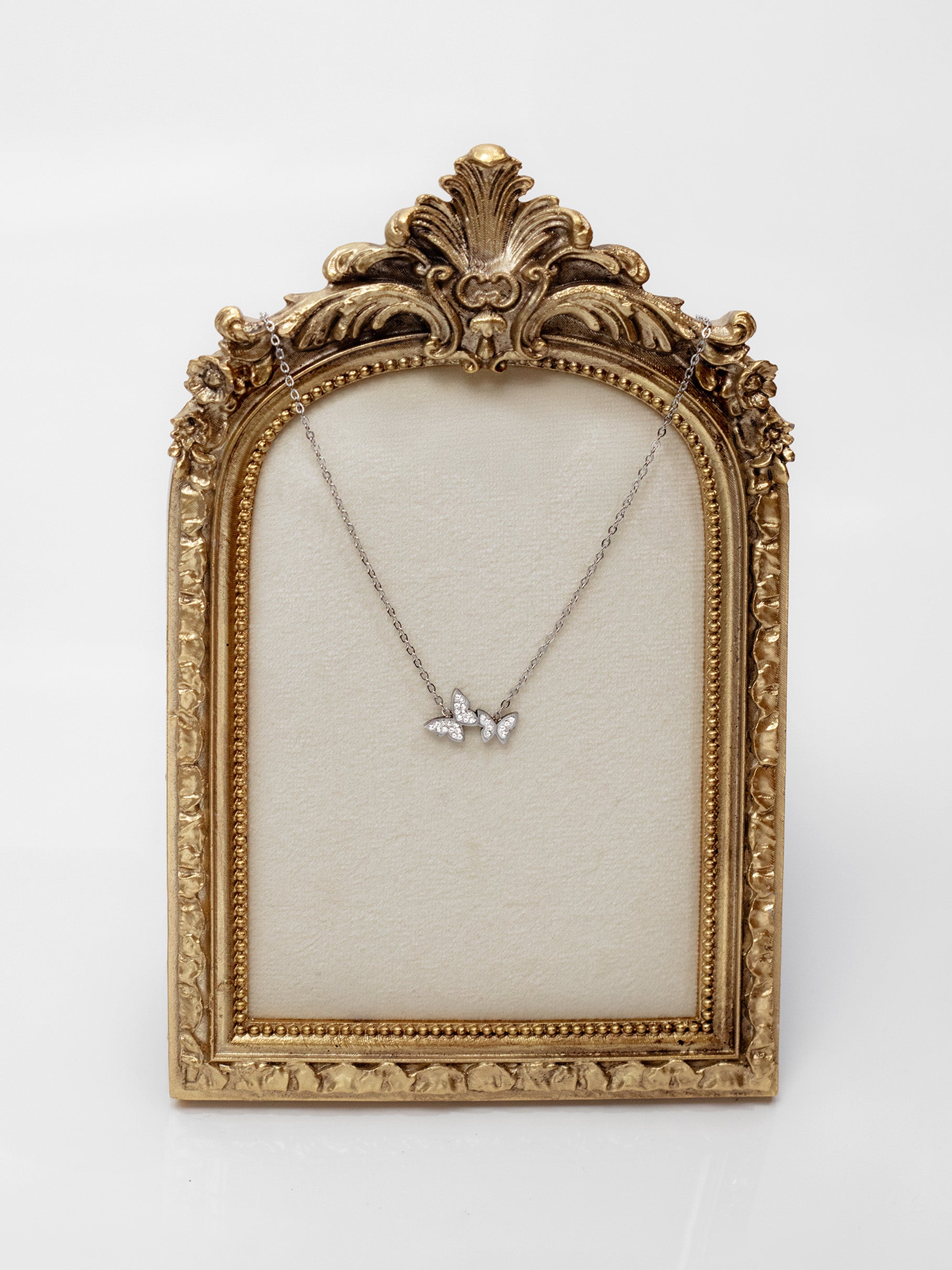 Two Butterflies Pendant Necklace