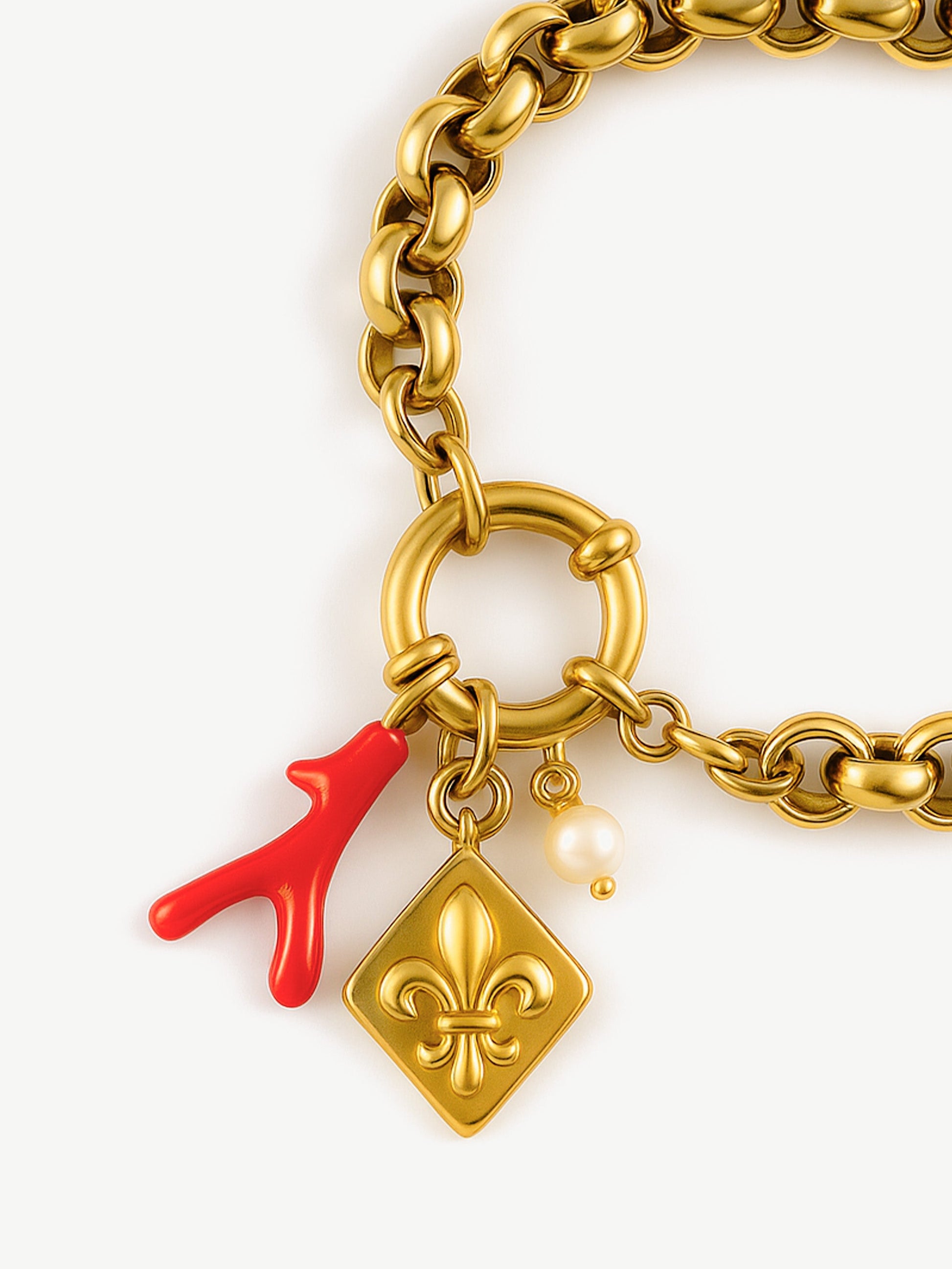 Belcher Box Chain Bracelet For Charms