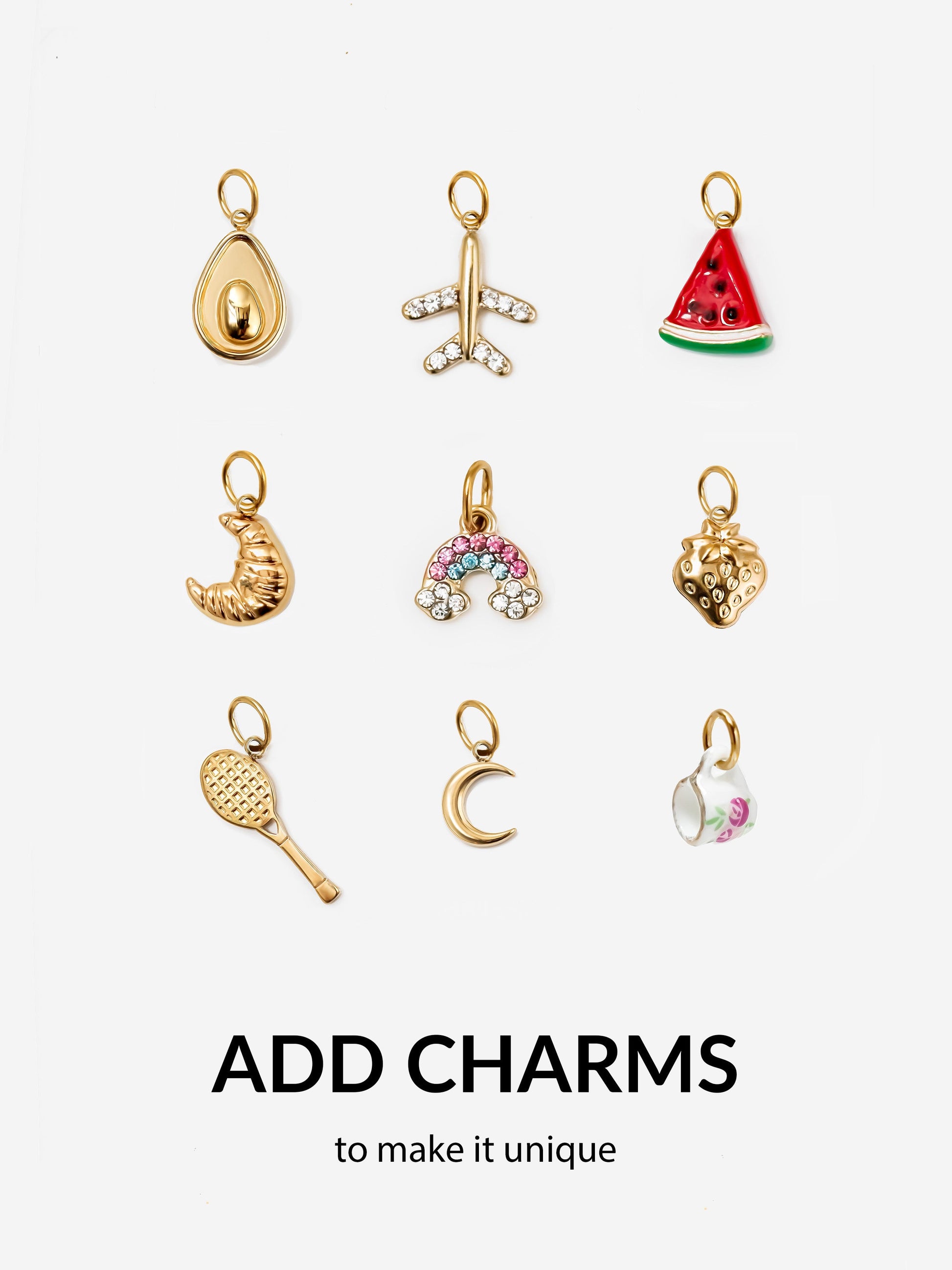Solid Hoop Earrings For Charms - 20mm