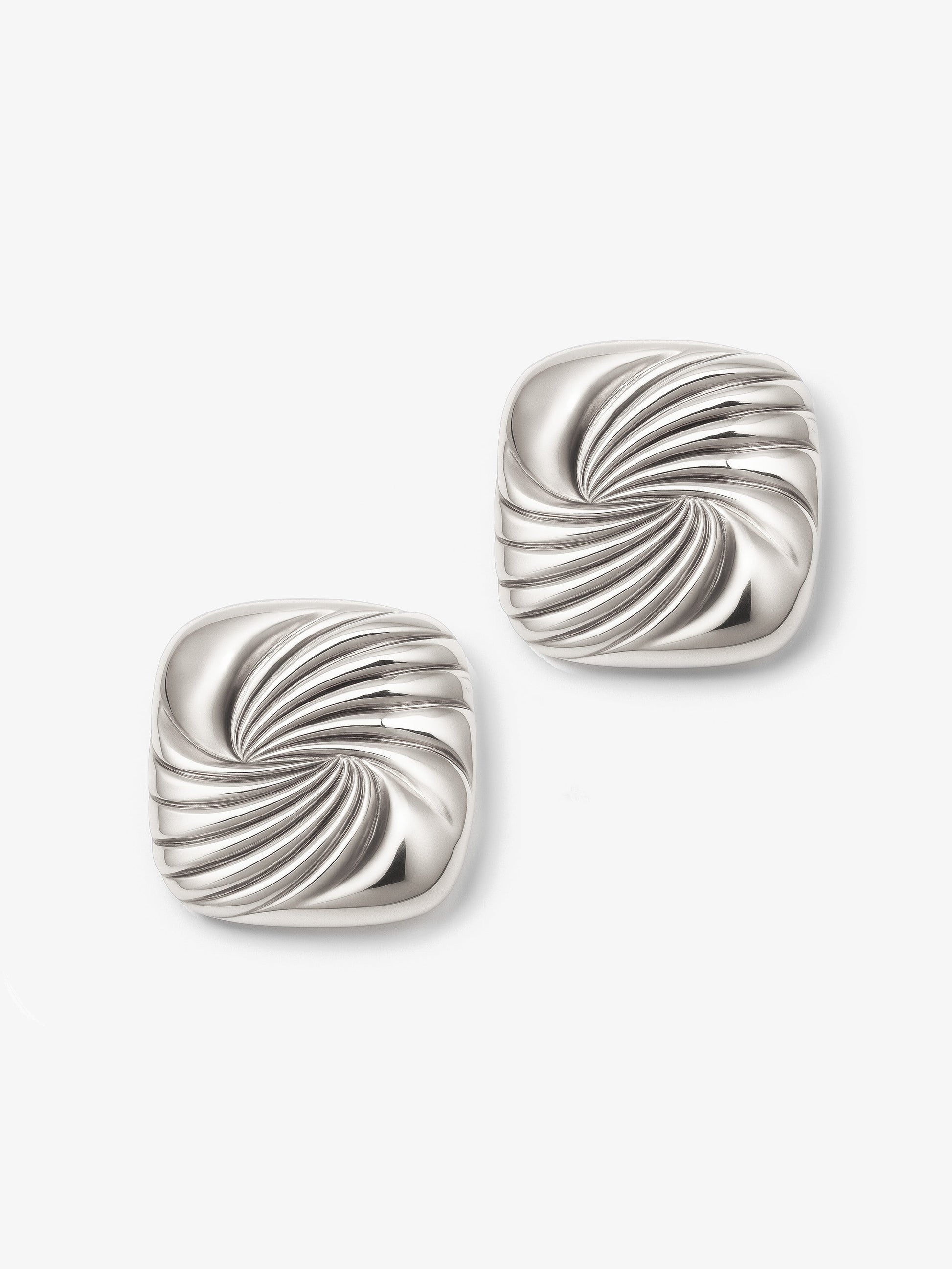 Textured Knot Square Stud Earrings