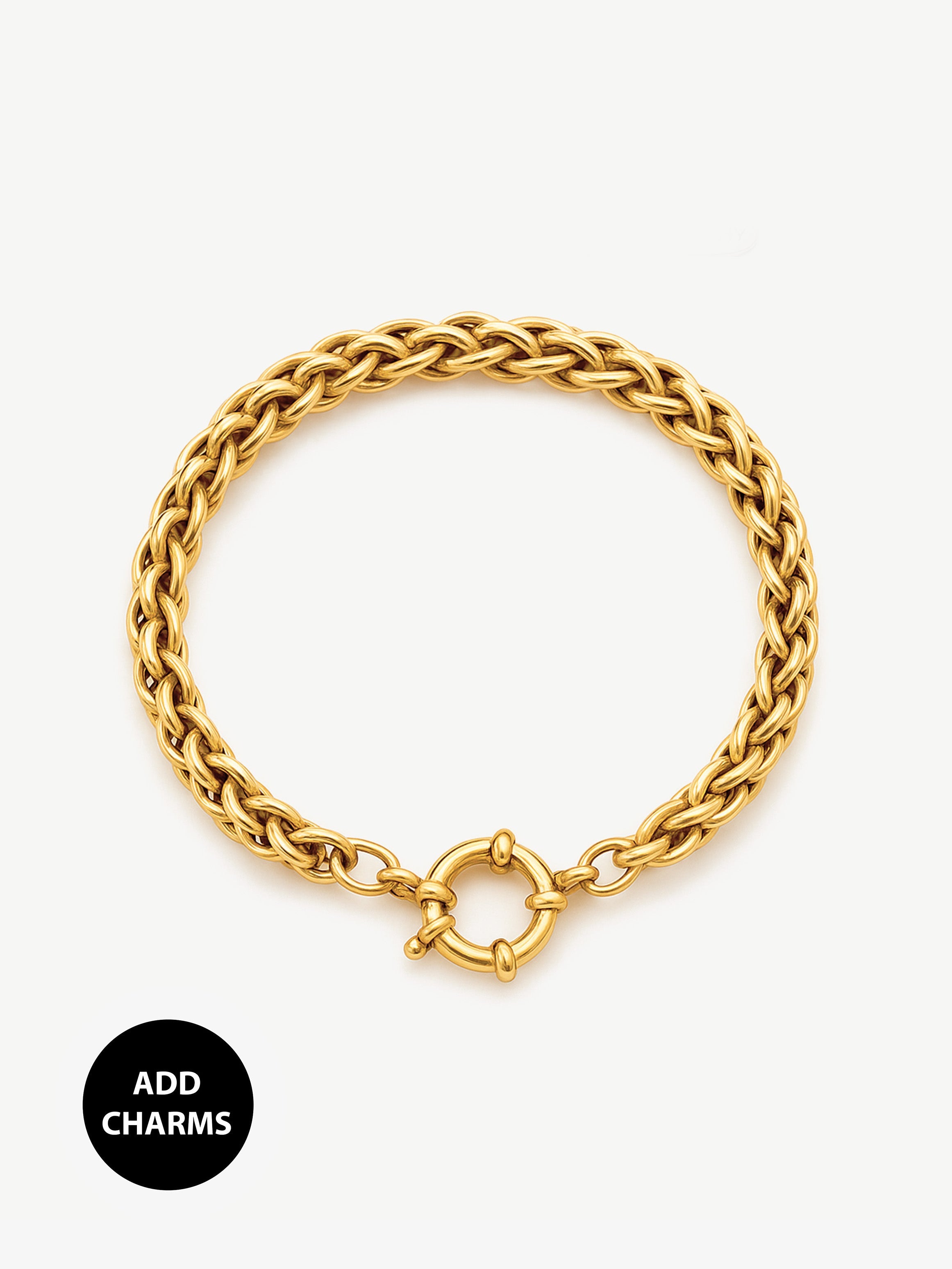 Twisted Chain Bracelet For Charms